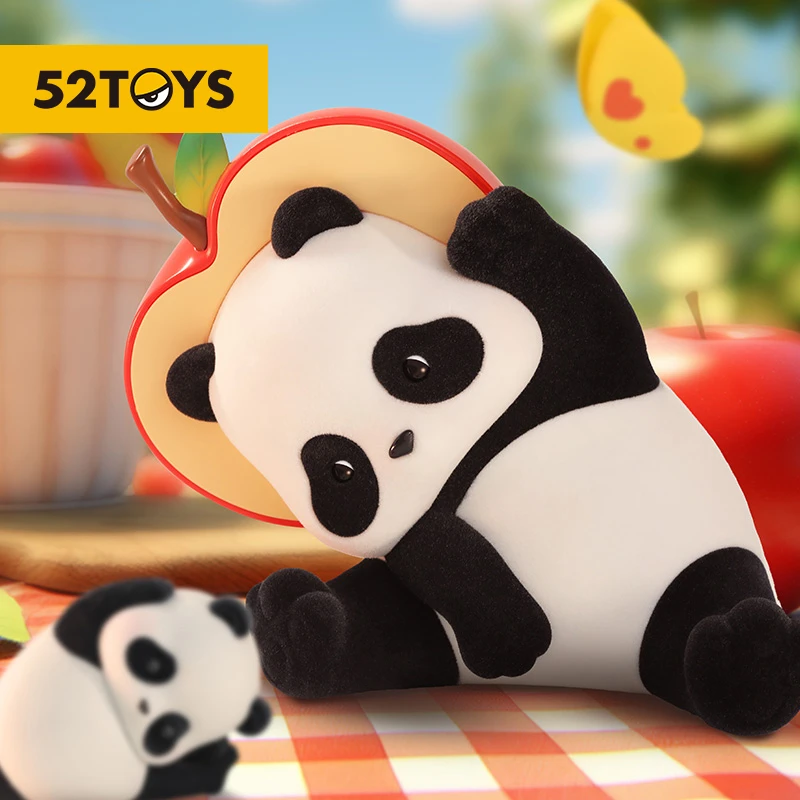 52TOYS熊猫PandaRoll胖达幼限定版 小心眼子苹果头创意摆件礼物