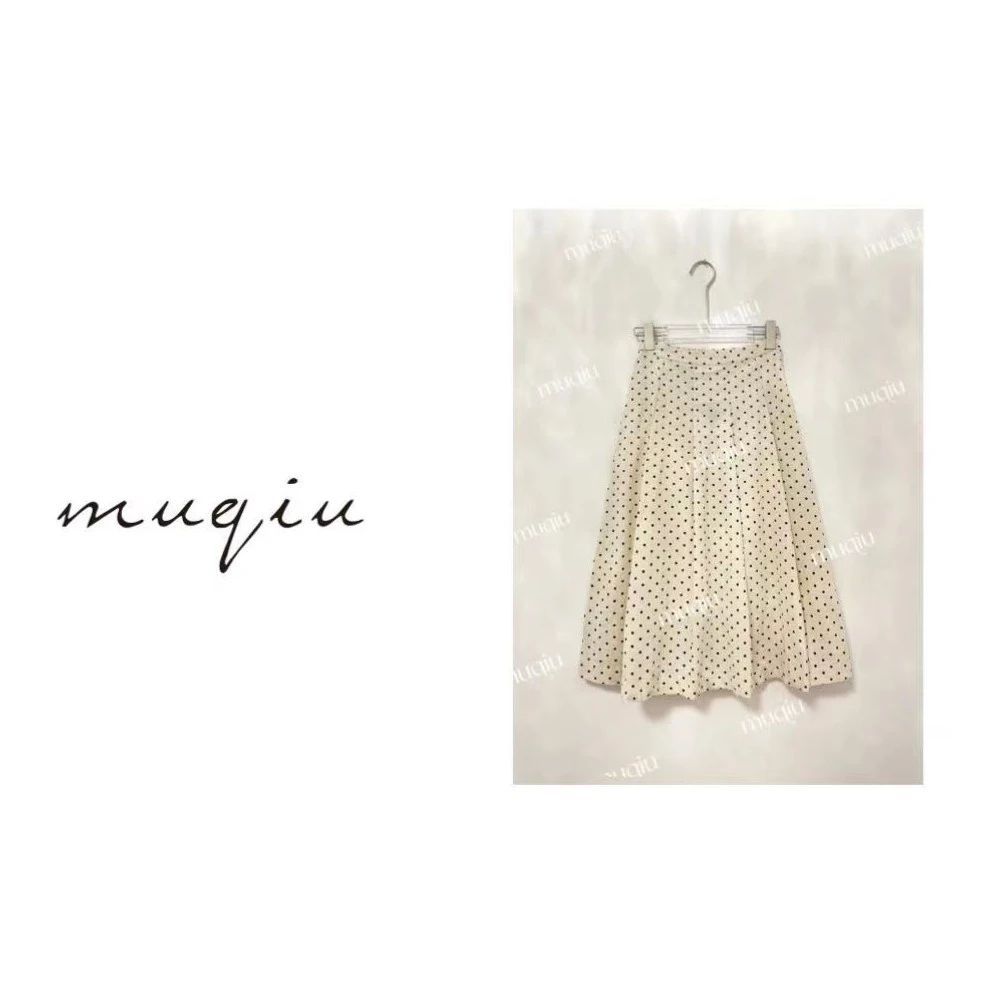 【清仓】青慕知湫 【乔亚女士】 ~法式复古经典百搭波点半身裙