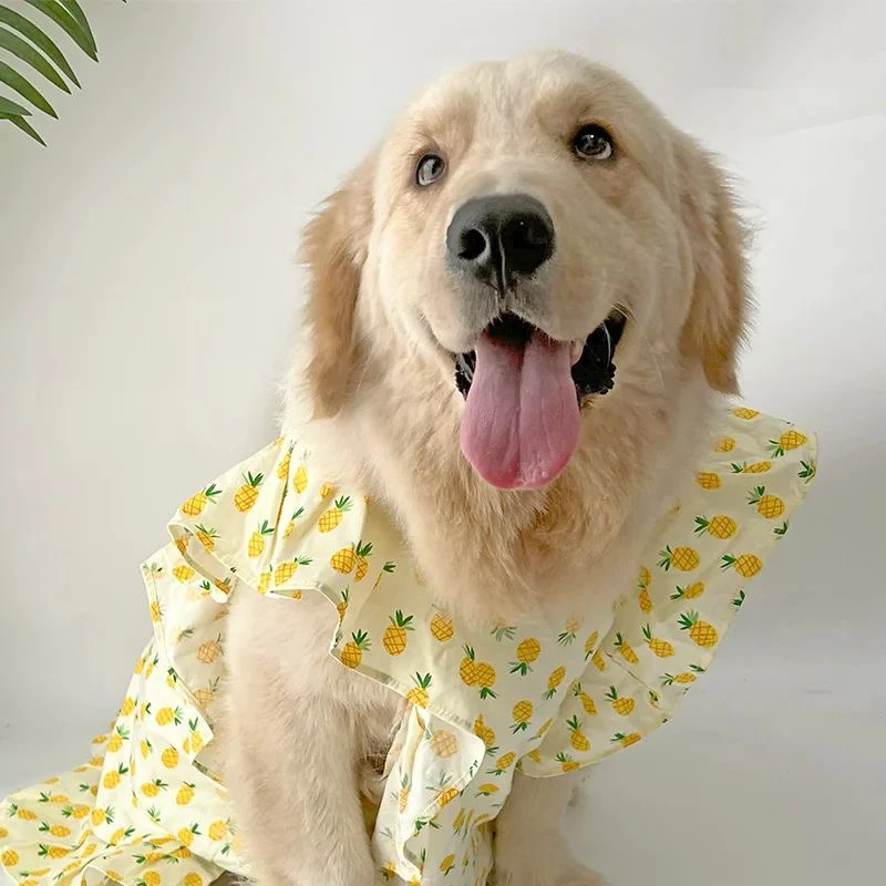 宠物狗衣服狗狗拉布拉多萨摩耶裙子金毛边牧背心中大型犬大狗背心