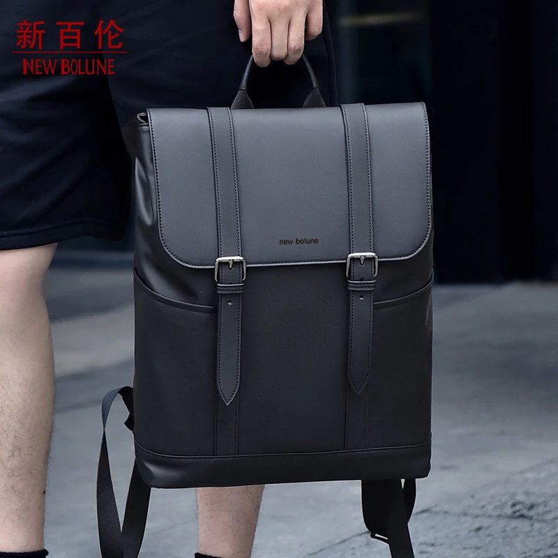 NEW BOLUNE新百伦官方正品男士潮流商务双肩包新款大学生电脑背包