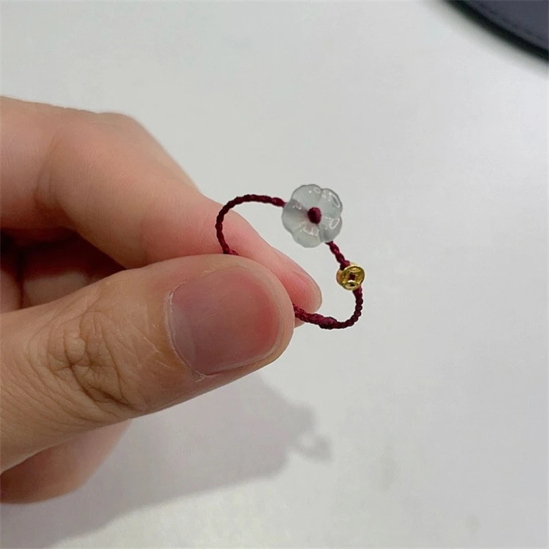合金布艺戒指 有钱花~独特钱币编织绳女设计感简约可莫奈花园风
