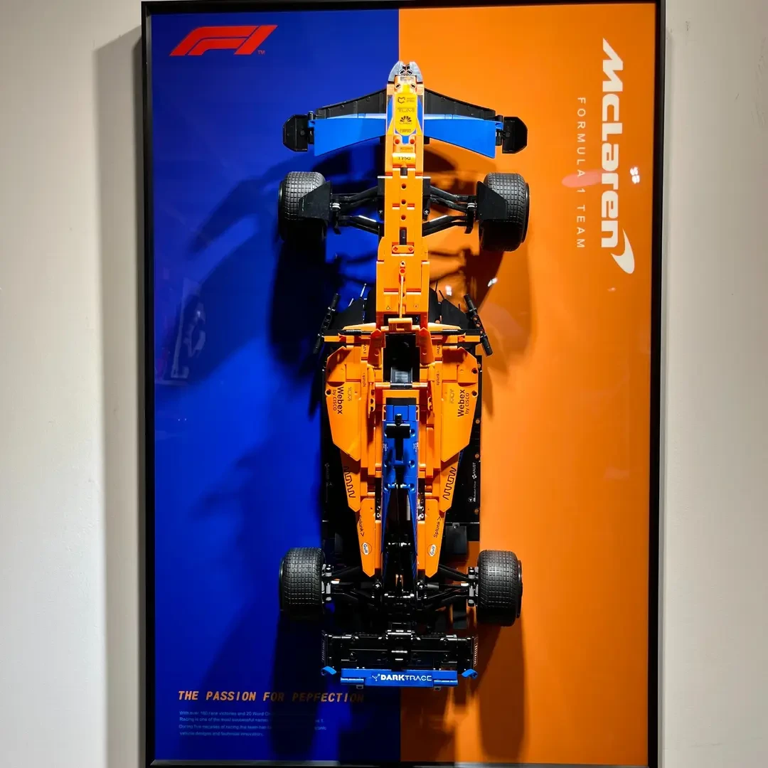 【1：8】迈凯伦方程式F1【高定】积木拼装跑车模型摆件挂件礼物A38+B37