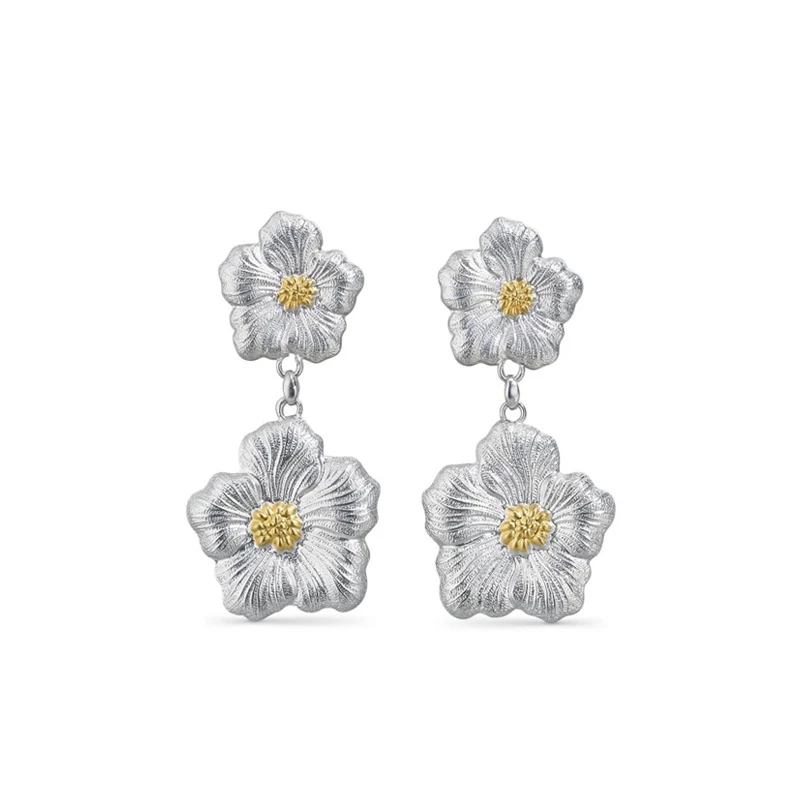 FXM/梓珊 合金珐琅耳饰 小雏菊闪耀耳饰  ZF-A211