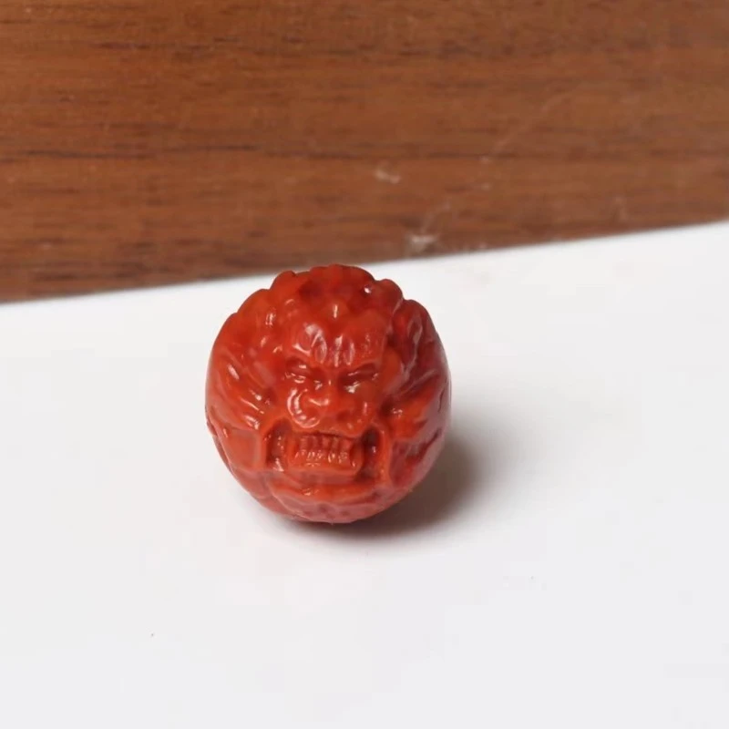 高品精美南红玛瑙雕刻15mm左右龙珠配饰一个p808（多样性发其一）