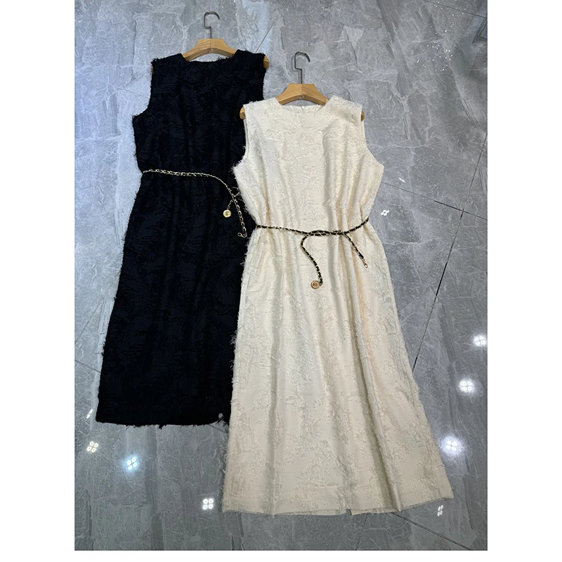 WY23502提花女装连衣裙轻奢气质夏季