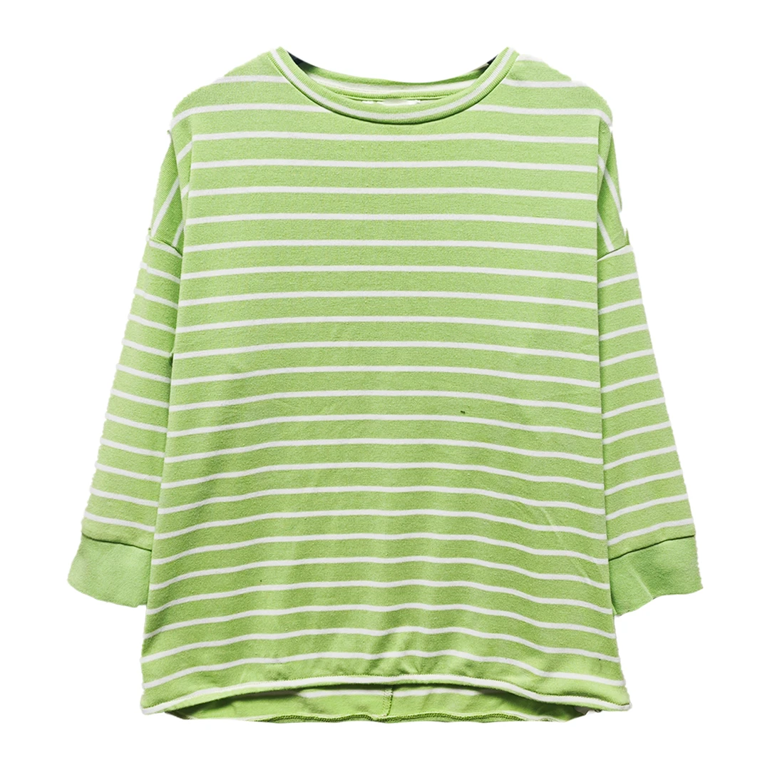 8845#休闲条纹上衣T恤