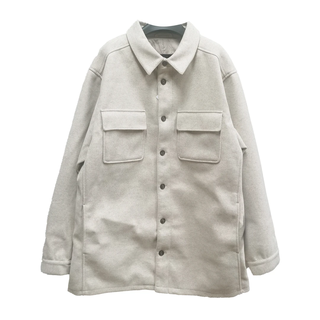 8753#毛呢外套舒适时尚百搭通勤翻领儿童休闲中长款长袖秋冬秋季