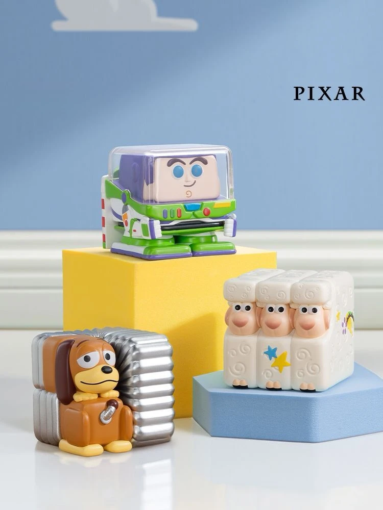 【拆盒】迪士尼/皮克斯POP CUBE-1系列手办巴斯光年瓦力罗素盲盒