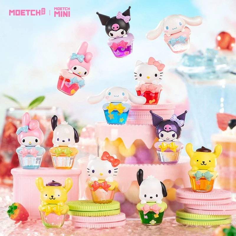【现拆】三丽鸥甜点多巴胺特饮系列萌趣豆盲盒萌粒潮玩手办摆件