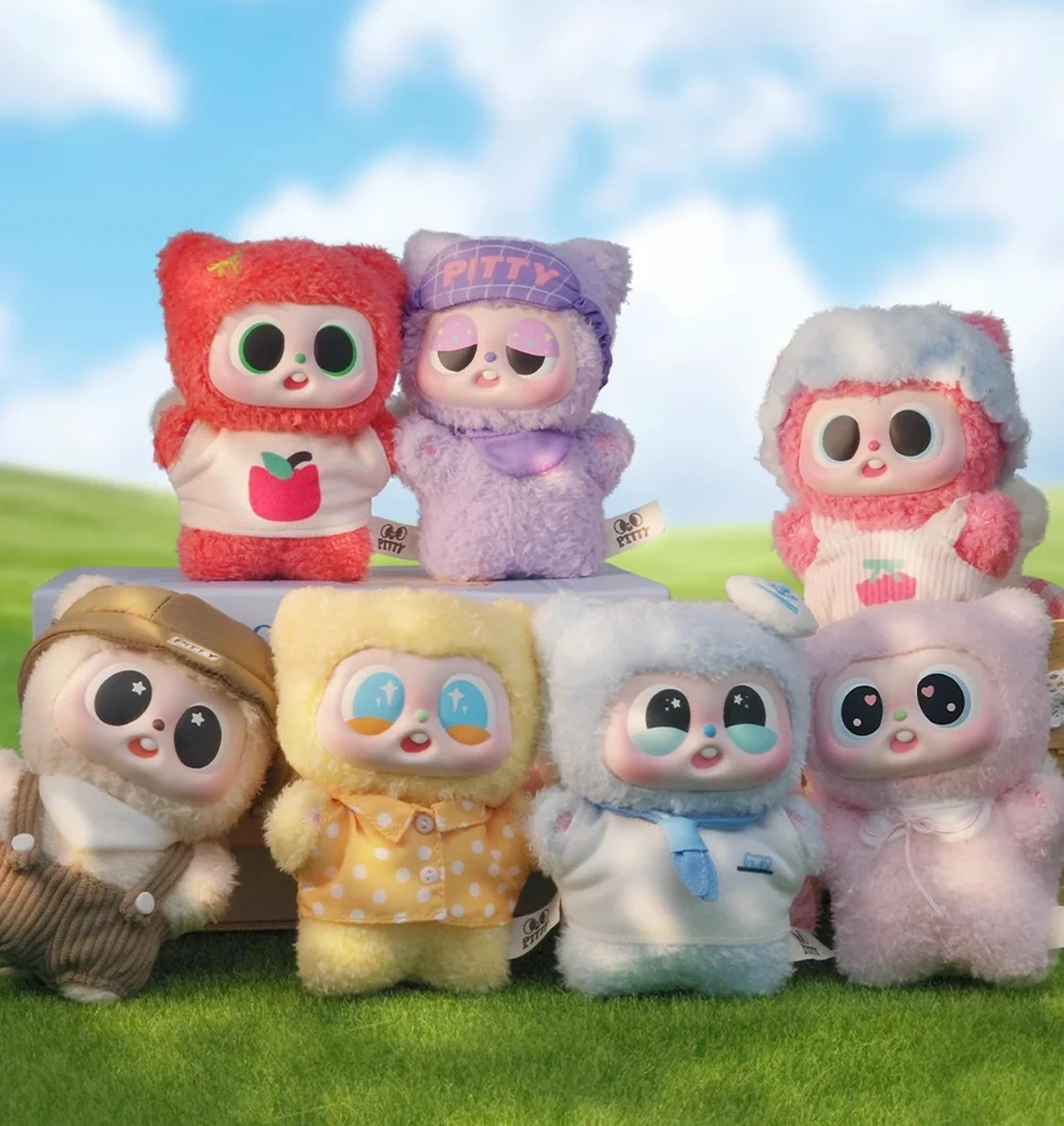 【拆盒】Pitty初代毛绒盲盒果宝乐园系列潮玩手办挂件