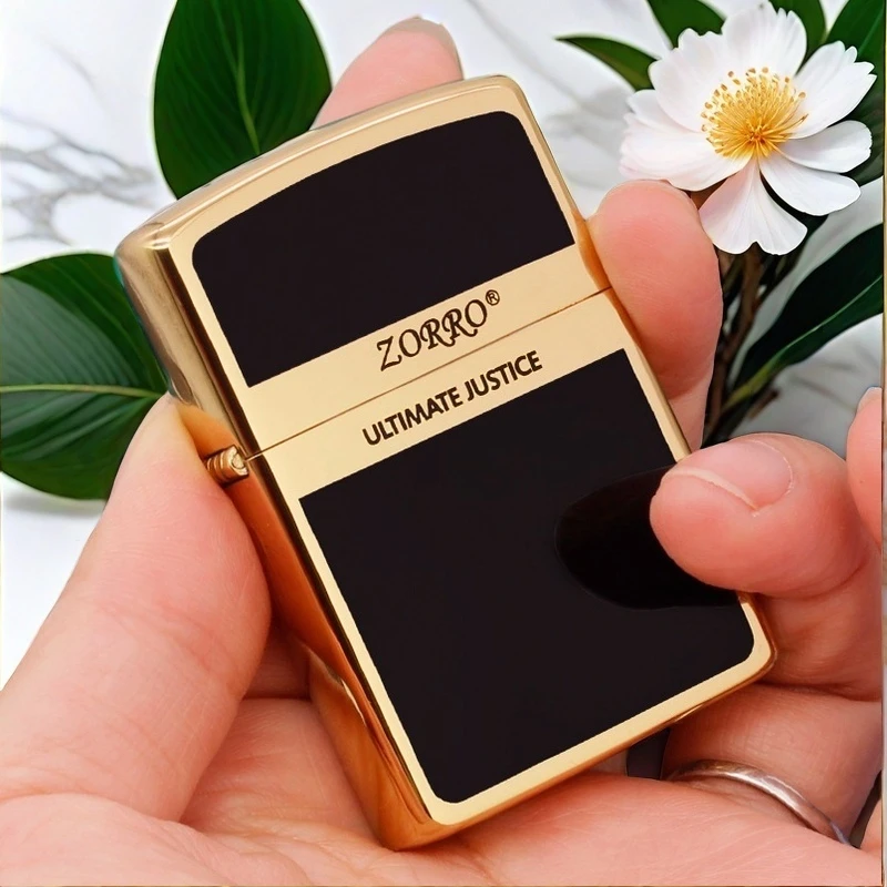 佐罗ZORRO煤油打火机高颜值老式砂轮防风个性创意火机礼物送男友