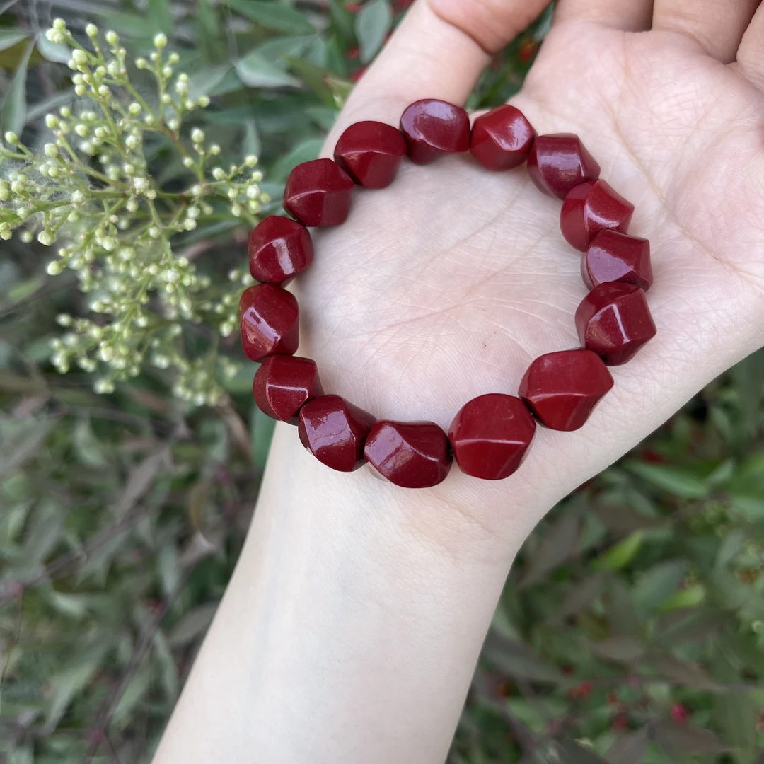 含辰砂工艺品朱砂扭转乾坤扭扭珠手串