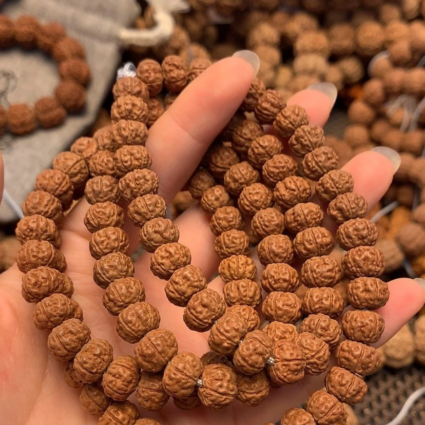 【勿里达红皮老树王】108颗9mm小金刚菩提手串金刚菩提籽
