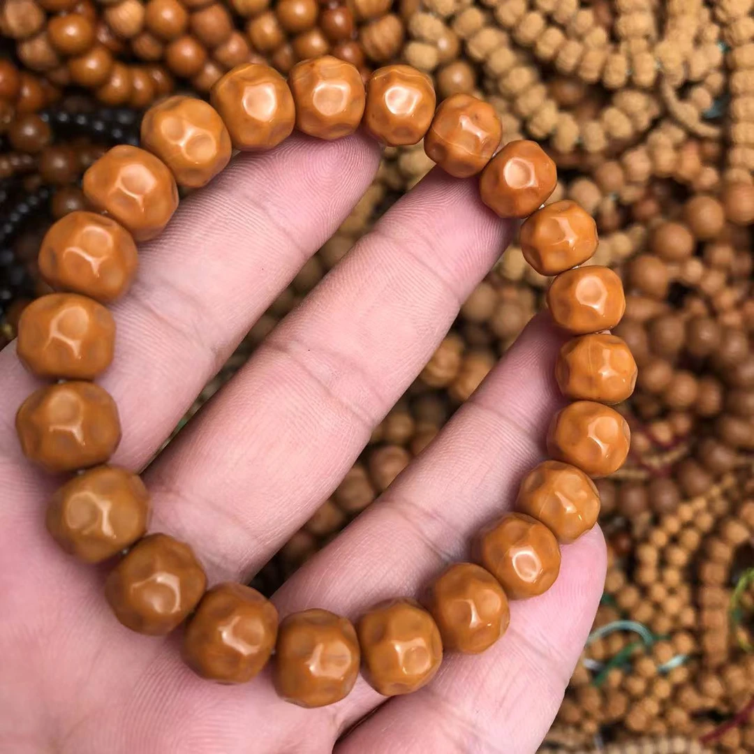 猴头无相10-11mm猴头核桃文玩手串光珠奶酪