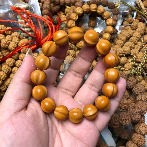 三花鲨鱼背14-15mm左右猴头核桃手串男鲨鱼鳍文玩核桃
