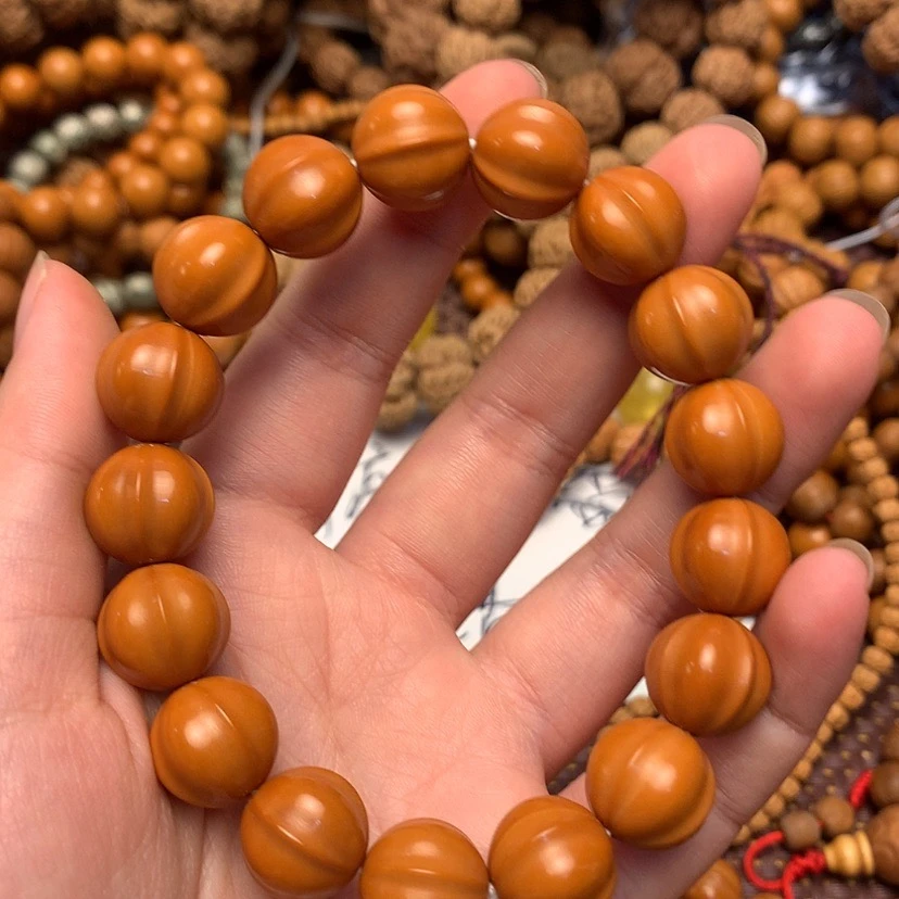 鲨鱼背12-13mm左右猴头手串男鲨鱼鳍文玩手串核桃猴头光珠单圈