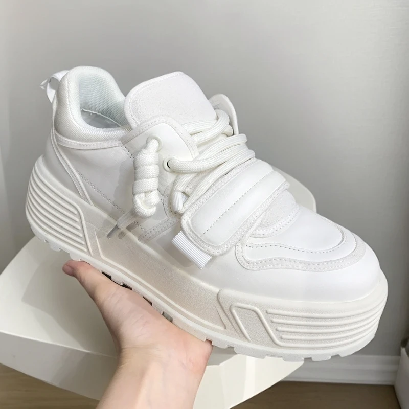 厚底板鞋男2025春季新款休闲运动鞋百搭增高小白鞋男潮鞋透气单鞋