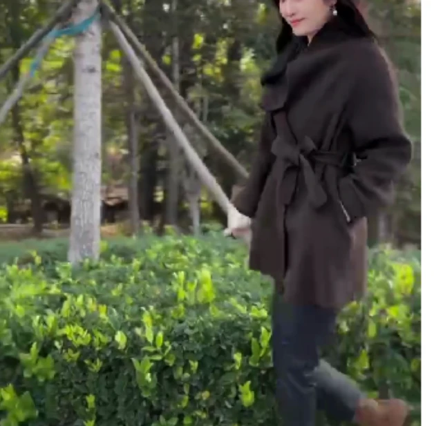 2024冬季新款时尚女装网红高级感休闲爆款外套收腰洋气裤小叶