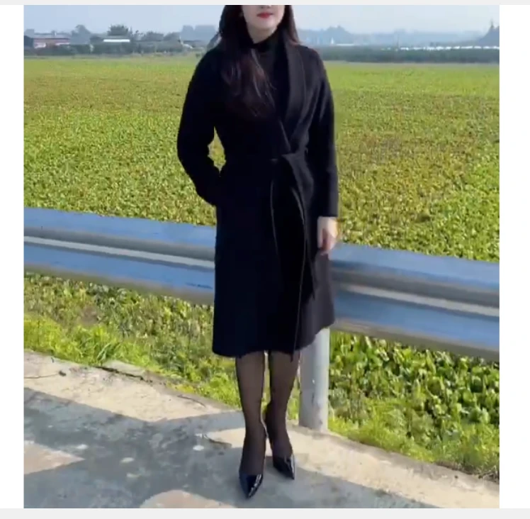 2024冬季新款时尚女装网红韩版潮流爆款洋气中长款外套女YZ