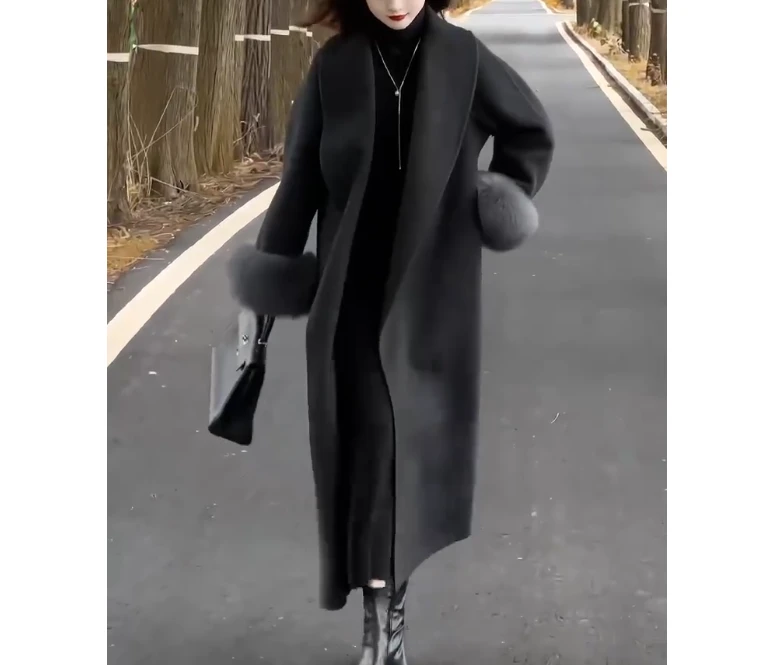 2024冬季新款时尚女装网红高级感休闲爆款洋气外套裙子女m