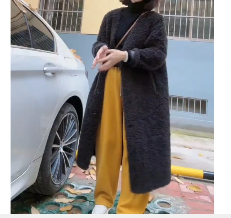 2024冬季新款时尚女装网红高级感韩版潮流长款漂亮外套女裤子