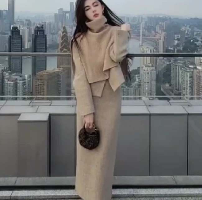 2024冬季新款时尚女装网红高级感休闲爆款外套裤子幸套装韩版幸