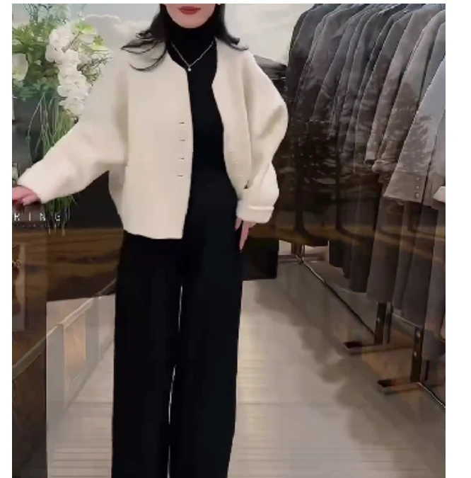 2024冬季新款时尚女装网红高级感休闲女装爆款外套裤子陶