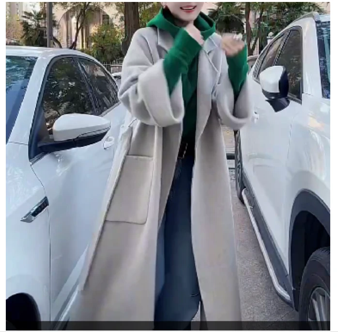 2024冬季新款时尚女装网红靓丽潮流气质洋气宽松外套大衣XC