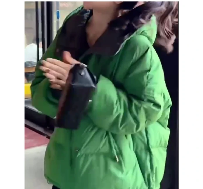 2024冬季新款时尚女装网红高级感韩版潮流外套小众女棉服M