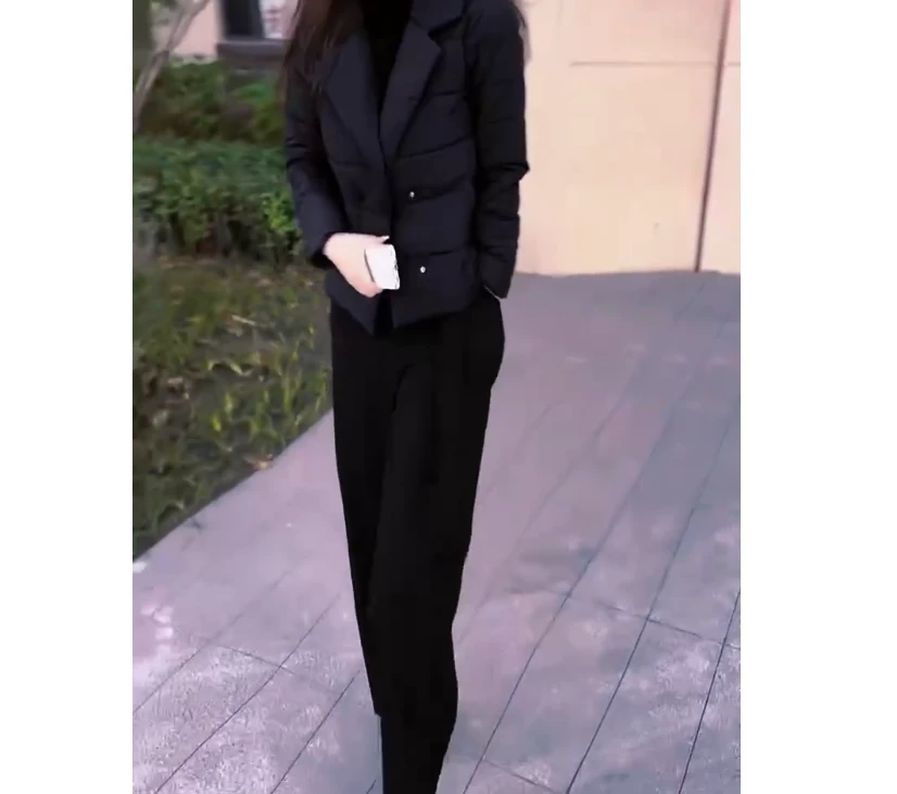 2024冬季新款时尚女装网红高级感休闲爆款百搭外套裤子女气质