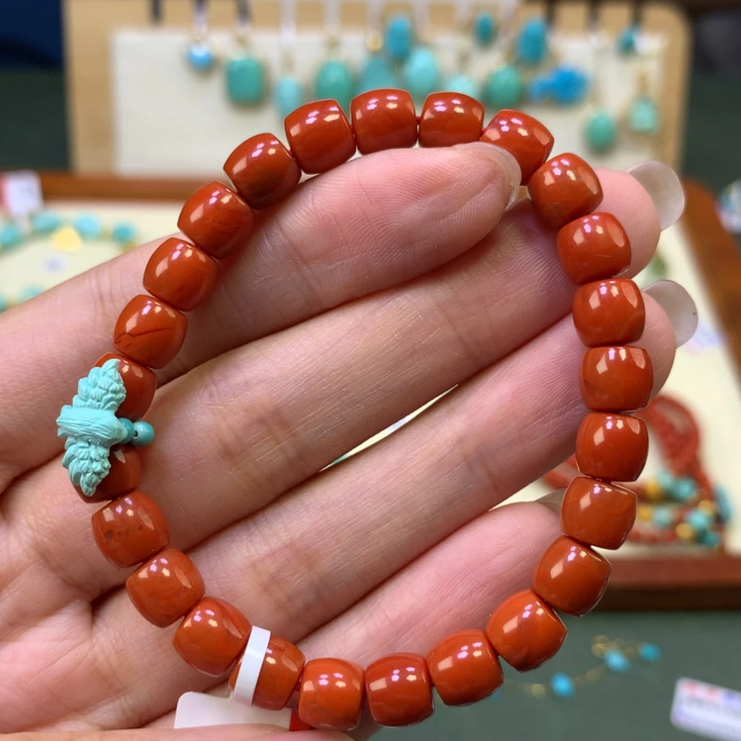 南红玛瑙手链未镶嵌