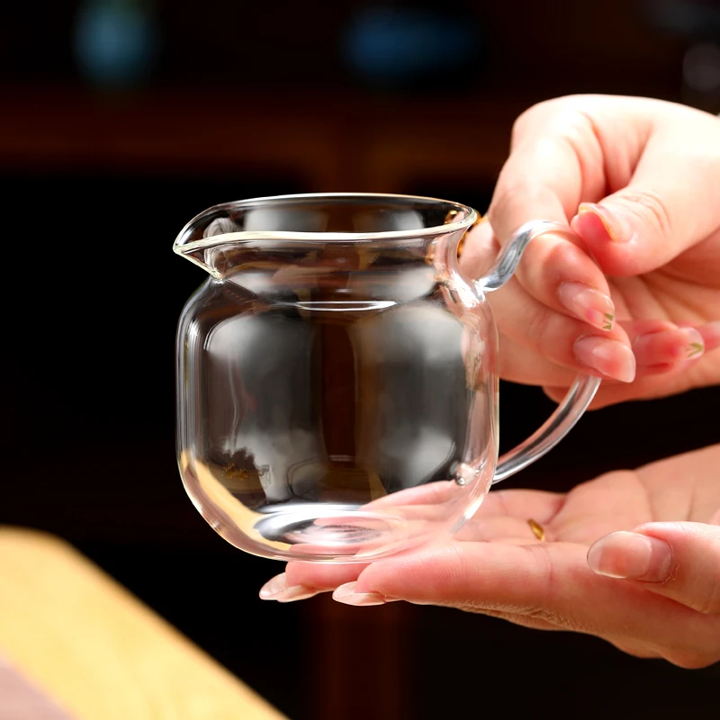 晶焱透明小圆满-200ml小容量耐热透明水杯手工