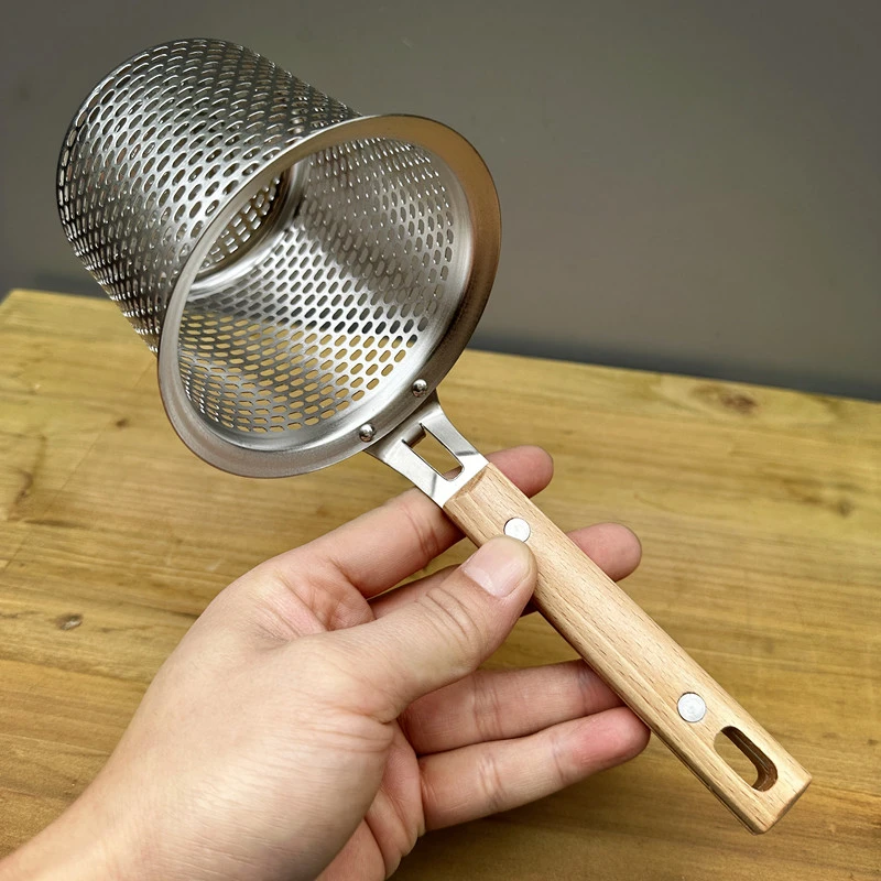 脑花神器火锅漏勺煮面漏网篮烫猪脑容器漏斗涮肉过滤网带挂钩漏