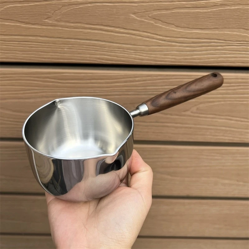 超可爱！奶锅食品级泼油小锅家用316不锈钢多功能热油浇油锅热奶