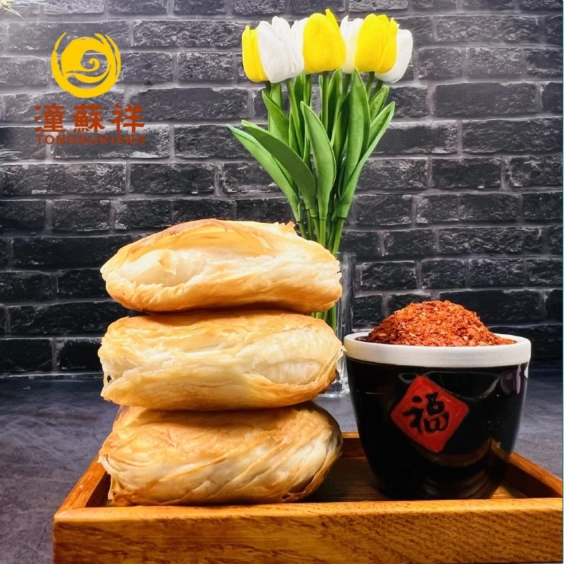 【潼蘇祥】潼关千层饼100克*5片/包，4包/箱+馍袋*20