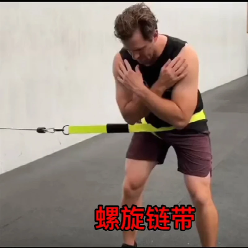 高尔夫体能绳高尔夫转胯训练带网球转身训练器螺旋链带臀部训练