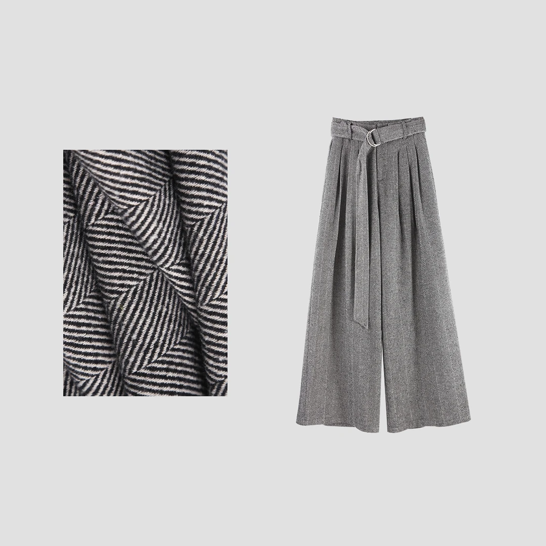 京「睿智精英」2024秋冬新款轻奢高腰气质休闲裤HBZC641149 nnassa