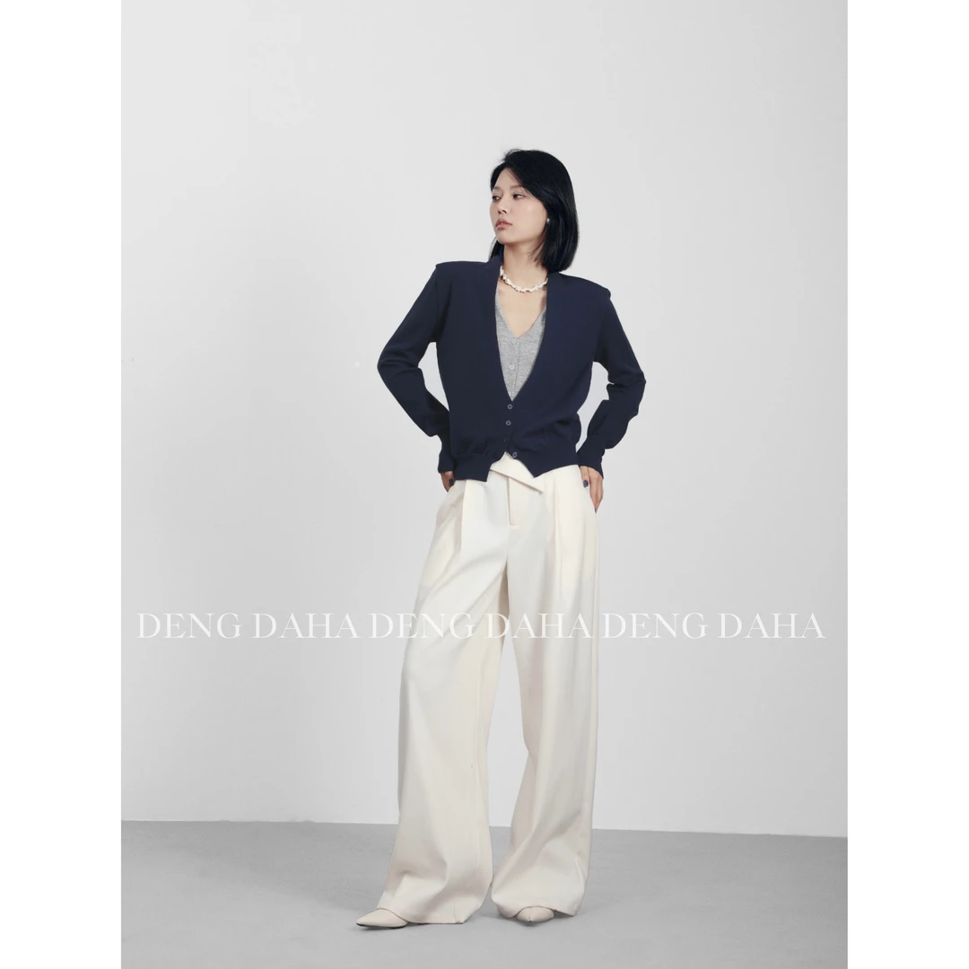 「J随性洒脱」2024秋季假两件休闲百搭长袖针织衫HBZC621100 nnassa