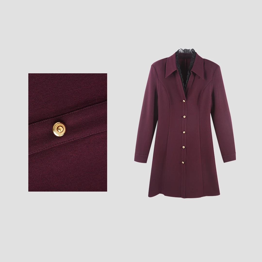 「优雅初冬」24秋冬气质轻奢高级感西服连衣裙HBZU651419 nnassa