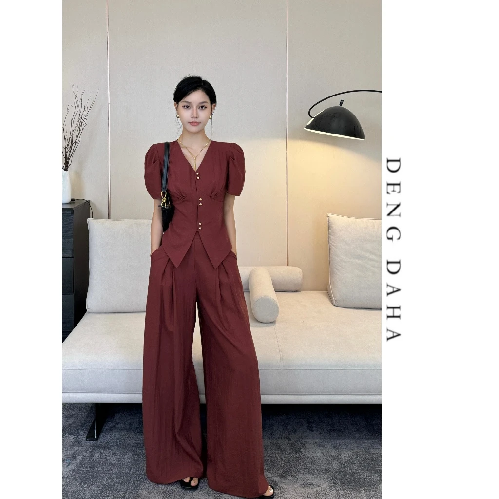 「罗曼蒂」2024法式设计感气质轻奢风时尚套装女 HBZC622062 nnassa