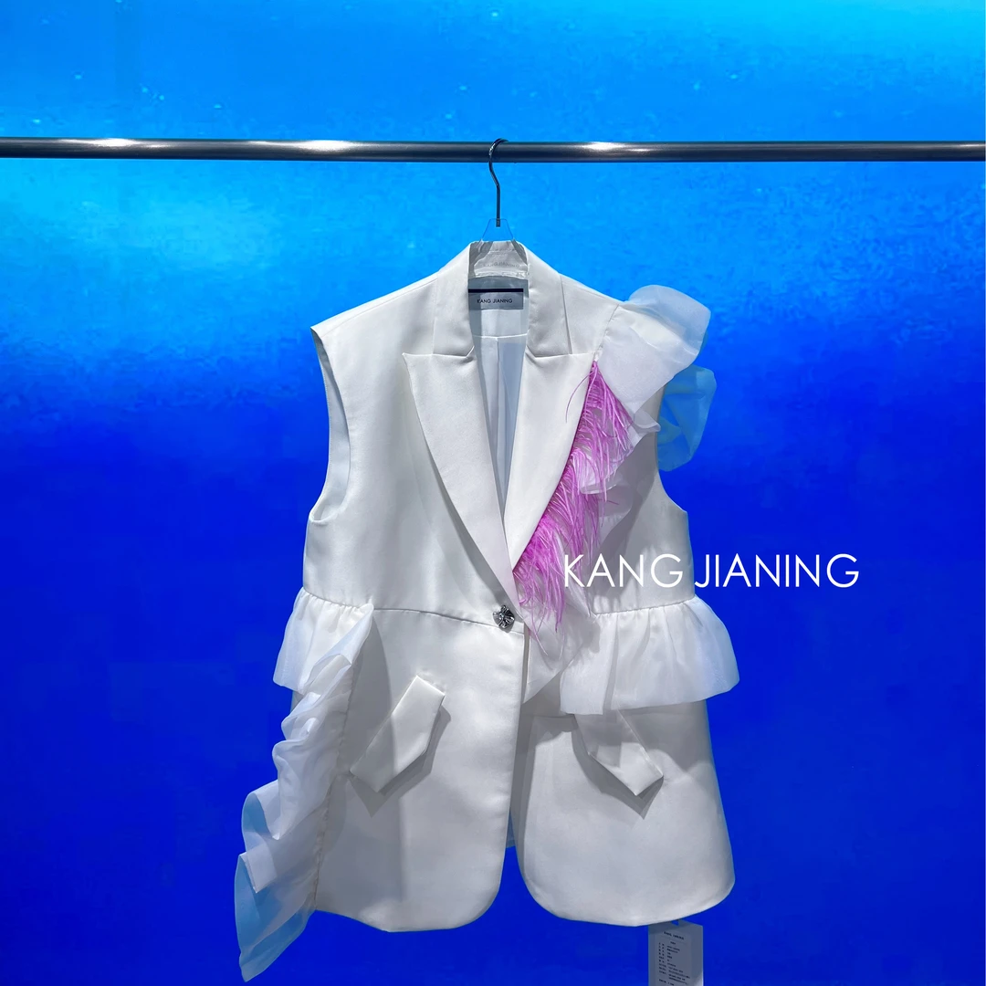 【蓝蒂蔻精选】24春夏秀款高定西装马甲KX24S214