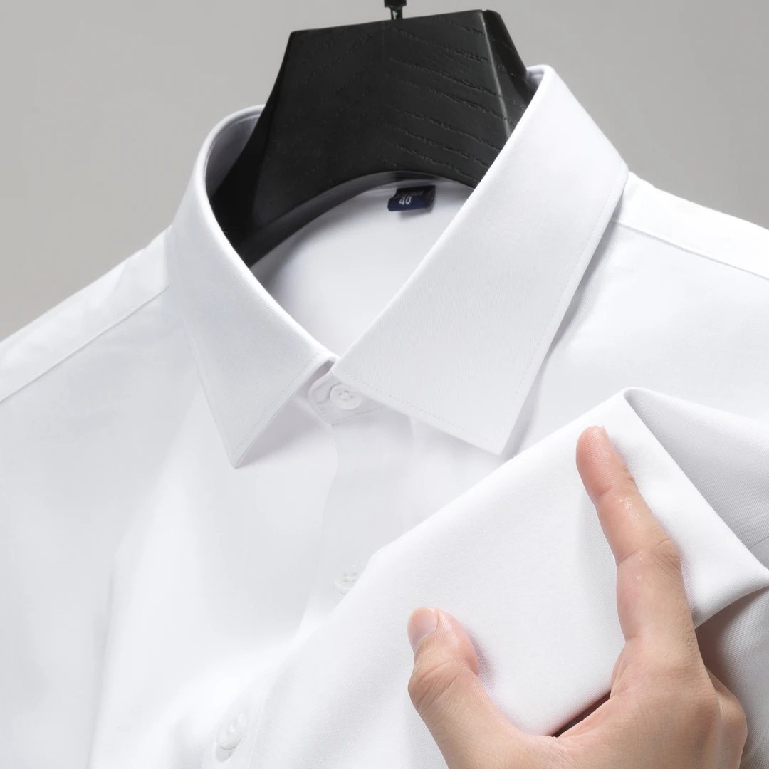 200支绵羊毛云朵免烫简约透气商务保暖搭子男士衬衫