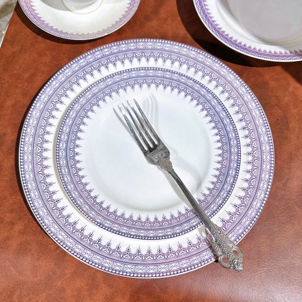 【英伦浅盘733】7.5英寸19厘米菜盘 家用简约菜盘餐盘出口外贸尾单