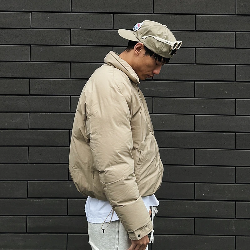 oarism 泡芙羽绒服短款宽松棉服保暖立领廓形防泼水日系男女秋冬