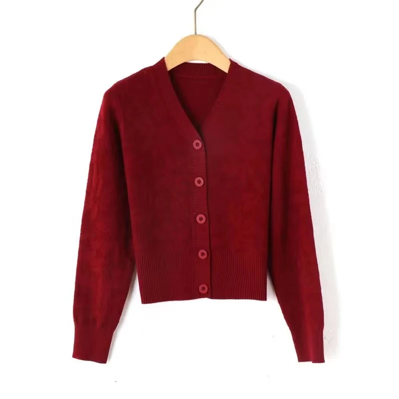 2024新款针织百搭宽松上衣开衫气质潮流休闲外搭外套女