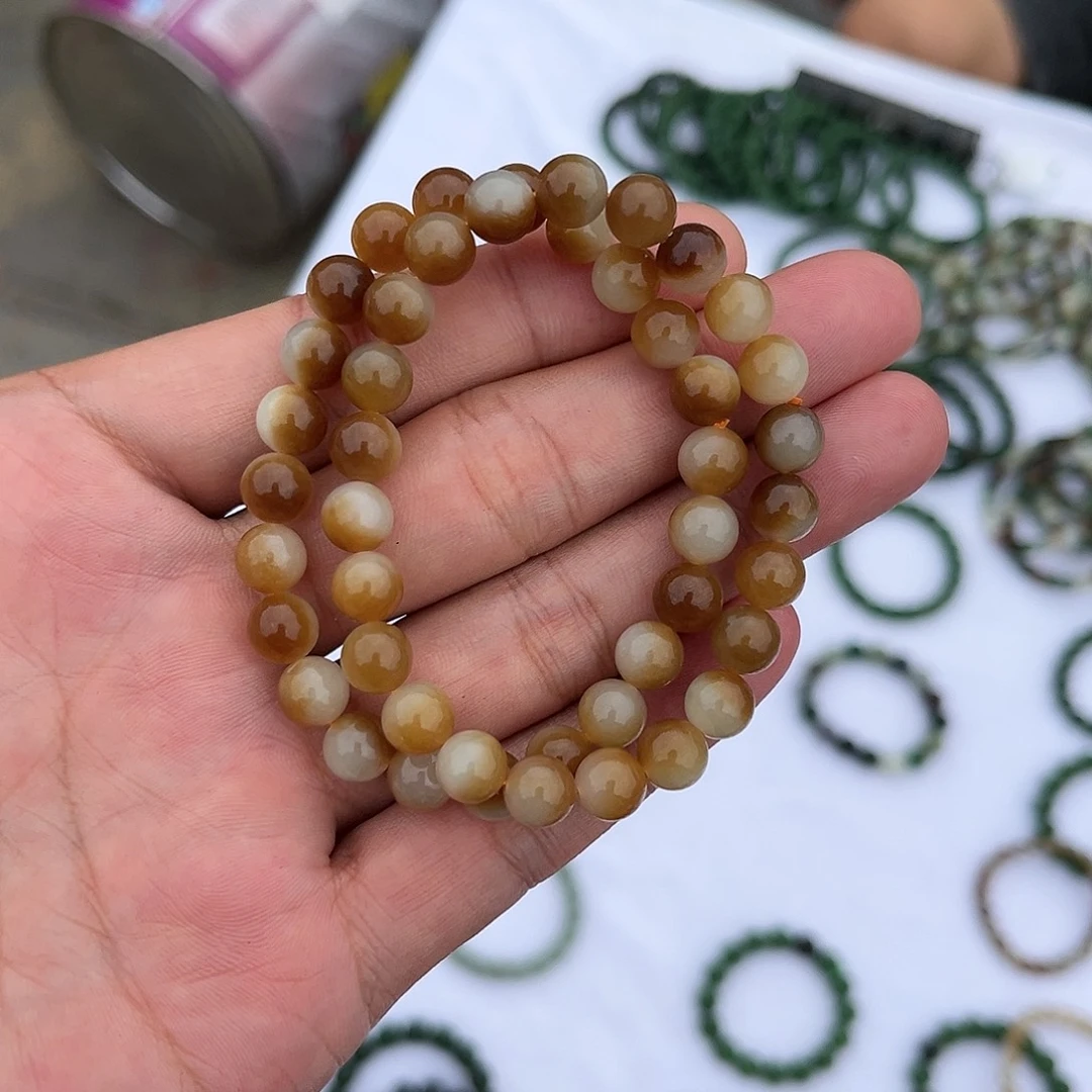 和田玉手串未镶嵌卡8，多样性发货拍一发一，老舅，深