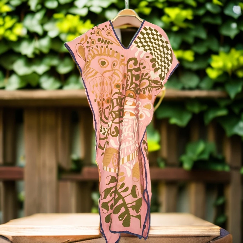 泰国手工个性设计款刺绣时尚气质连体女装重工长裙