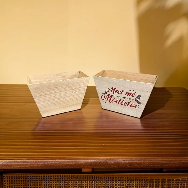 实木日进斗金米斗收纳整理客厅创意摆件老式结婚用升四方升子