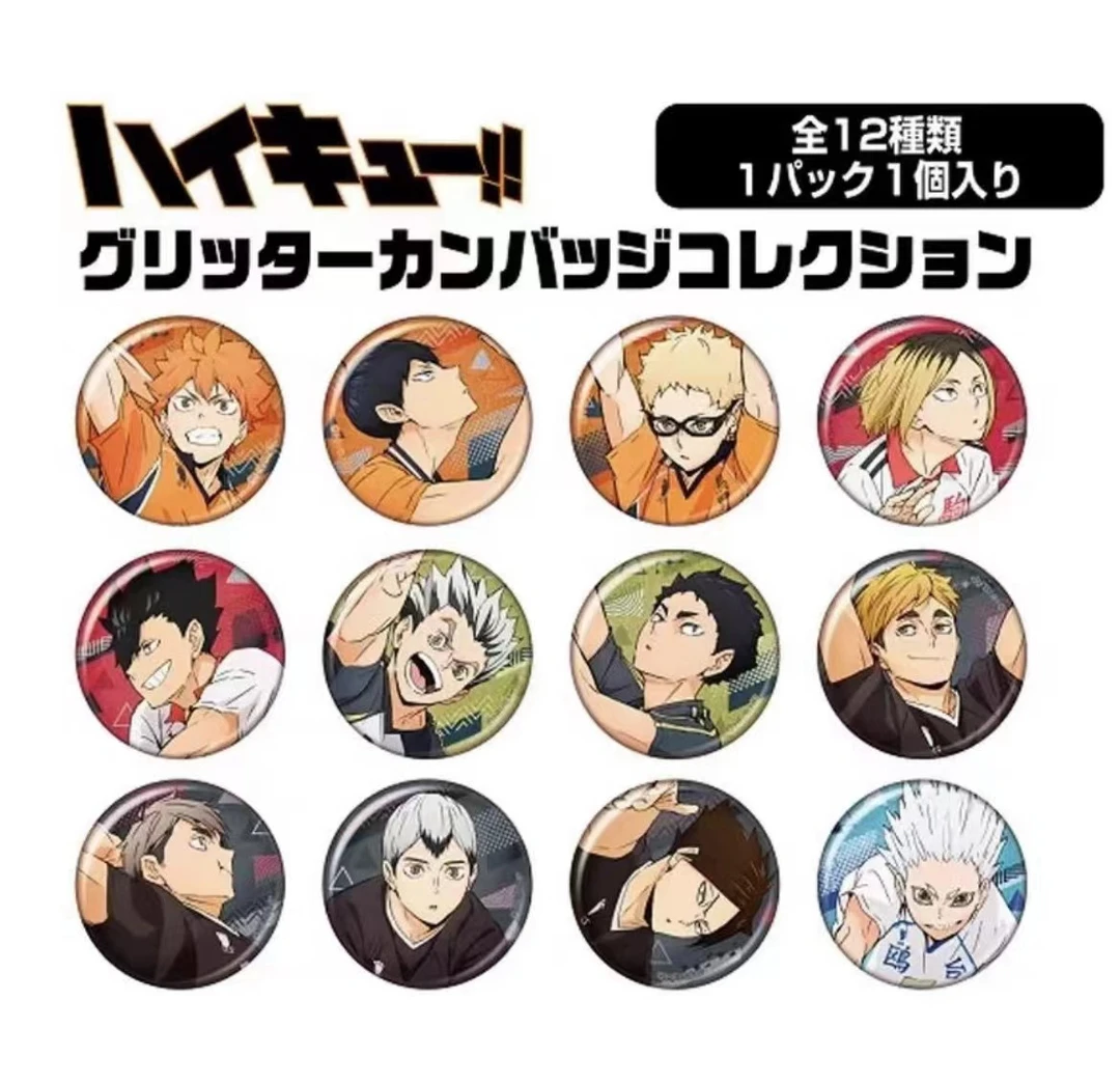 《小小玥 》【排球击球跳跃吧唧】全12种 排球少年（代拆）