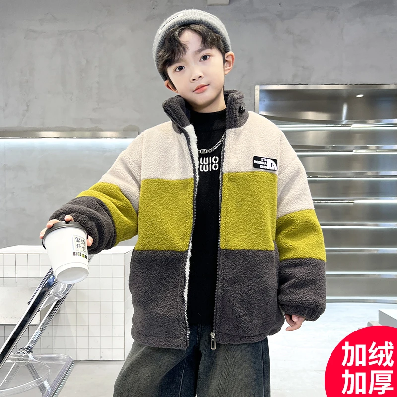 儿童深秋外套2024新款加绒加厚休闲儿童时尚外套【百岁童】CF271